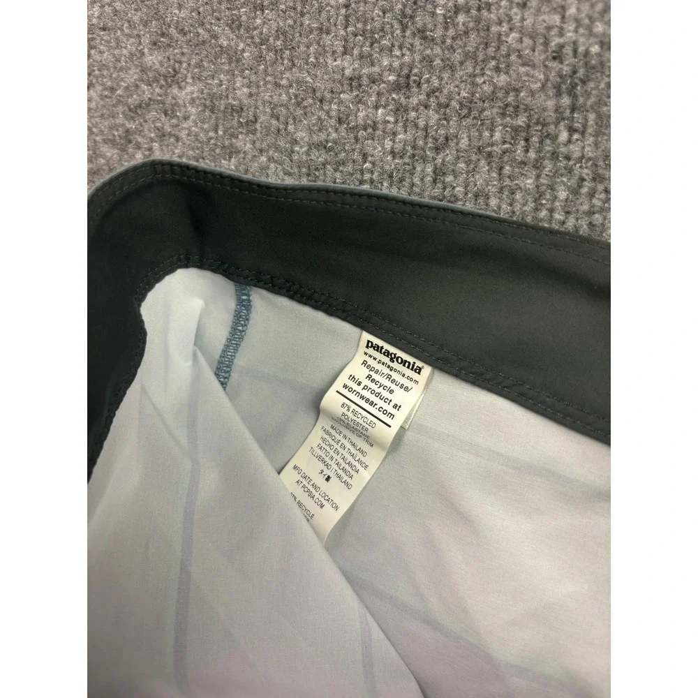 Patagonia Boardshorts Mens‎ 34 Grey Striped Hydro Series Recycled Swim Trunks